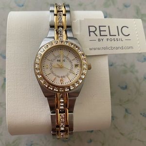 Women’s Watch Relic By Fossil 18K Gold Over Silver